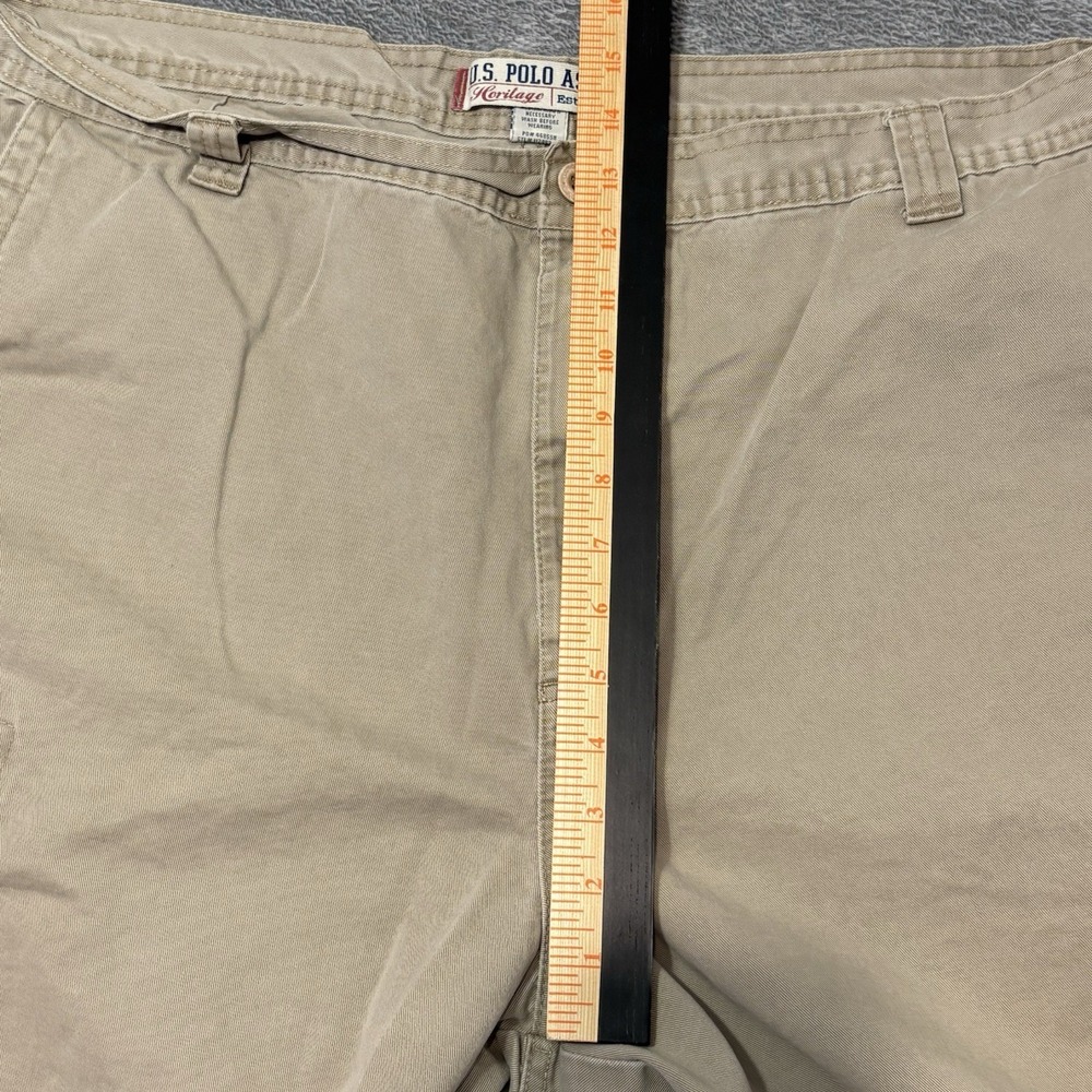 U.S. Polo Assn Cargo Shorts Mens 42 Khaki Utility Military Casual Cotton‎ - Picture 12 of 14